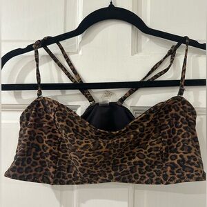 like new cheetah bathing suit top from kendall and kylie XL